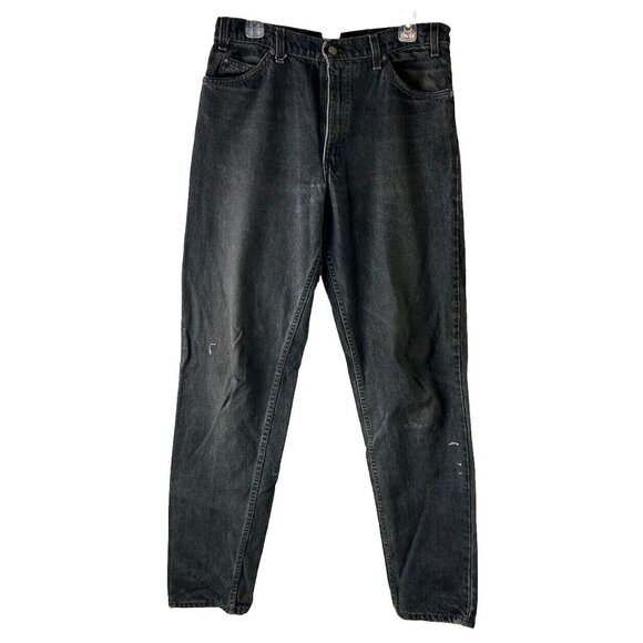 Vintage 90s Levis 550 Orange Tab Distressed Faded Jeans USA Mens 34x36